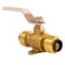 Apollo 1/2 in. Brass Push Ball Valve with Flange and Drain FSBBV12DE - alternate 1